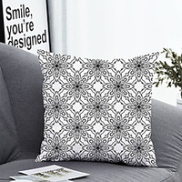 1pc Cushion Cover with Pillow Insert Double Print 38x38cm / 45x45cm Polyester Floral