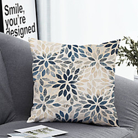 1pc Cushion Cover with Pillow Insert Double Print 38x38cm / 45x45cm Polyester Floral