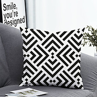 1pc Cushion Cover with Pillow Insert Double Print 38x38cm / 45x45cm Polyester Geometric