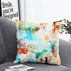 1pc Cushion Cover with Pillow Insert Double Print 38x38cm / 45x45cm Polyester Oil Painting Style