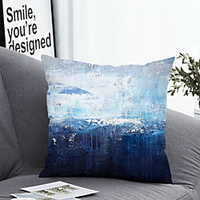 1pc Cushion Cover with Pillow Insert Double Print 38x38cm / 45x45cm Polyester Oil Painting Style