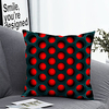 1pc Cushion Cover with Pillow Insert Double Print 38x38cm / 45x45cm Polyester Red Holes 3D