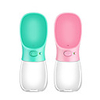 1pc Dog Cat Bowls Water Bottles / Feeding bottle 0.35 L ABSPC Portable Outdoor Travel Leak-Proof Solid Colored White Pink Blue Bowls Feeding