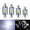 1PC Festoon CSP LED C5W C10W Bulbs 31mm 36mm 39mm 41mm Super Bright Car Dome Light Canbus No Error Auto Interior Reading Lamps
