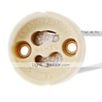 1PC GU10 Socket LED Bulb Halogen Lamp Holder Base Ceramic Wire Connector
