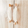 1pc Hand-woven Door Handle Drawer Wardrobe Handle Beech Solid Wood Cotton Rope Handle miniinthebox