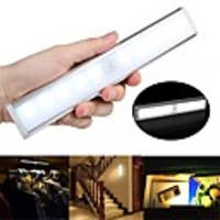 1pc Infrared Sensor Lamp LED Under Cabinet Lighting Human Body Induction Night Light Sensitive PIR Induction Light Motion Sensor Light Lamp
