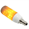 1pc LED Flame Effect Fire Light Bulb E14 E26 E27 Base LED Globe Bulbs LED Corn Lights 108 LED Beads SMD 2835 3 W 250-280 lm Decorative Flame Flickering Yellow 85-265 V