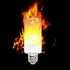 1pc LED Flame Effect Fire Light Bulbs E12 E14 E27 Base 3528 SMD 3 modes Flickering Halloween Christmas Home Decoration AC 85-265 V