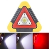 1pc LED work light with COB chips rechargeable portable floodlight triangular warning lights for outdoor car repair miniinthebox
