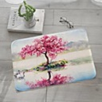 1pc Modern Tree Bath Mats / Bath Rugs Coral Velve Geometric / Abstract 5mm Bathroom New Design