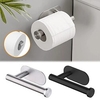 1pc Self Adhesive Toilet Paper Holder Wall Mount Punching-Free Stainless Steel Kitchen Towel Holder for Bathroom Kitchen miniinthebox