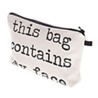 1pc Travel Organizer Cosmetic Bag Travel Toiletry Bag Large Capacity Waterproof Travel Storage Durable Letter Polyester Portable Foldable Luggage