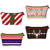 1pc Travel Organizer Cosmetic Bag Travel Toiletry Bag Large Capacity Waterproof Travel Storage Durable Merry Christmas Polyester Portable Foldable Luggage