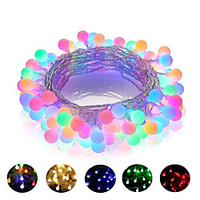 1pcs 10m 100LED 220V LED Ball String Lights Christmas Bulb Fairy Garlands Outdoor For Holiday Wedding Home New Year