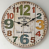 1pcs 12 Inch Frameless Painted Wooden Wall Clock Restaurant Decoration Wall Clock