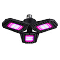 1pcs 126 LED Growth Lamp Diamond Shaped Wide Spectrum Folding Plants Lamp Bulbs Tent Lighting Greenhouse E27 Socket Light