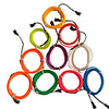 1Pcs 1M 9 Colorful EL Wire Fliexable Neon LED Light Glow String Strip Rope 12V White Car Cigarette Controller TV Light Dance Party