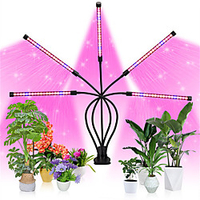 1pcs 5 Heads LED Grow Light Full Spectrum Phyto Lamp Timer Clip Grow Lamp for Plants Seedlings Flower Indoor Fitolamp Grow Box miniinthebox