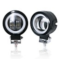 1Pcs 6000K 20W Waterproof Round LED Night Bar Lights Portable Spotlights Motorcycle Offroad Truck Driving Car Boat
