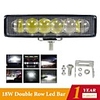1pcs 9-30V 18W 6 Led bar 6 inch Led fog lights Off road Flood Light Bar For Car Boat Truck Suv 4x4 Tractor Atv LED Work Light