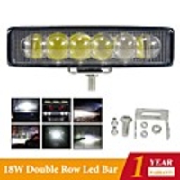 1pcs 9-30V 18W 6 Led bar 6 inch Led fog lights Off road Flood Light Bar For Car Boat Truck Suv 4x4 Tractor Atv LED Work Light