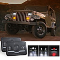 1pcs Car Light Bulbs 150 W 4 LED Headlamps For universal All Models All years