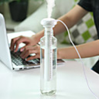 1pcs ELOOLE USB Portable Air Humidifier Diamond Bottle Aroma Diffuser Mist Maker For Home Office Humidification Detachable