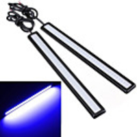 1PCS Hot sales Waterproof DC 12V 17cm Blue Super Bright LED Car COB Lights DRL Fog Driving Running Lamp