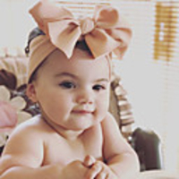 1pcs Infant Unisex Active / Sweet Solid Colored Bow Hair Accessories White / Black / Purple One-Size