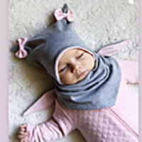 1pcs Infant Unisex Active Floral / Solid Colored Bow Cotton Hats Caps / Baby Bibs Blushing Pink / Rainbow / Gray