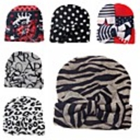 1pcs Infant Unisex Active Floral Bow Hats Caps Black / Red / Wine