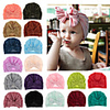 1pcs Infant Unisex Active Solid Colored Bow Hats Caps White / Black / Blue One-Size