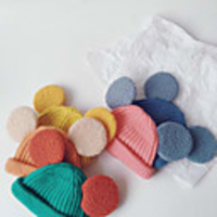 1pcs Infant Unisex Active Solid Colored Knitwear Hats Caps White / Black / Blue