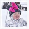 1pcs Kids / Toddler Unisex Active / Sweet Butterfly Solid Colored / Cartoon Butterly Style / Knitted Roman Knit Hats Caps White / Black / Red