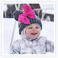 1pcs Kids / Toddler Unisex Active / Sweet Butterfly Solid Colored / Cartoon Butterly Style / Knitted Roman Knit Hats Caps White / Black / Red