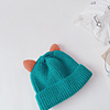 1pcs Kids / Toddler Unisex Active / Sweet Cat Color Block / Cartoon Knitted Roman Knit Hats Caps White / Black / Blue