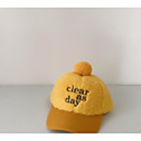1pcs Kids / Toddler Unisex Active Black Letter Acrylic Hats Caps Black / Yellow / Blushing Pink One-Size