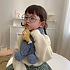 1pcs Kids / Toddler Unisex Active Fantastic Beasts Animal / Cartoon Patchwork Faux Fur Scarves White / Blue / Red