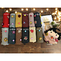 1pcs Kids / Toddler Unisex Active Floral Floral Style Faux Fur Scarves Purple / Red / Yellow
