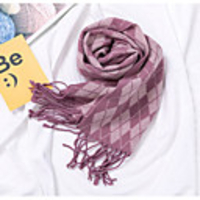 1pcs Kids / Toddler Unisex Active Geometric Polyester Scarves Purple / Yellow / Blushing Pink One-Size