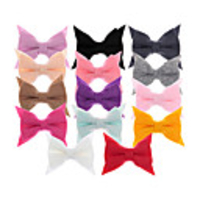 1pcs Kids / Toddler Unisex Active Solid Colored Bow Hair Accessories Black / Purple / Red One-Size