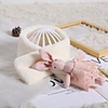 1pcs Kids / Toddler Unisex Active White Cartoon Polyester Scarves White / Blushing Pink / Khaki One-Size