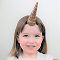 1pcs Kids / Toddler Unisex Sweet Unicorn Cartoon Hair Accessories White / Blue / Purple One-Size