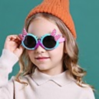 1pcs Kids Unisex Active / Sweet Cartoon Glasses Black / Blue / Purple