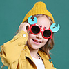 1pcs Kids Unisex Active / Sweet Cartoon Glasses Blue / Purple / Red One-Size
