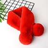 1pcs Kids Unisex Active / Sweet Solid Colored Faux Fur Scarves Red / Yellow / Khaki