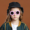 1pcs Kids Unisex Active / Sweet Solid Colored Glasses Blue / Purple / Red One-Size