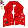 1pcs Kids Unisex Active Black / Red Geometric Acrylic Scarves White / Black / Red One-Size