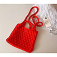 1pcs Kids Unisex Active Black / Red Solid Colored Knitwear Bags Black / Purple / Red One-Size